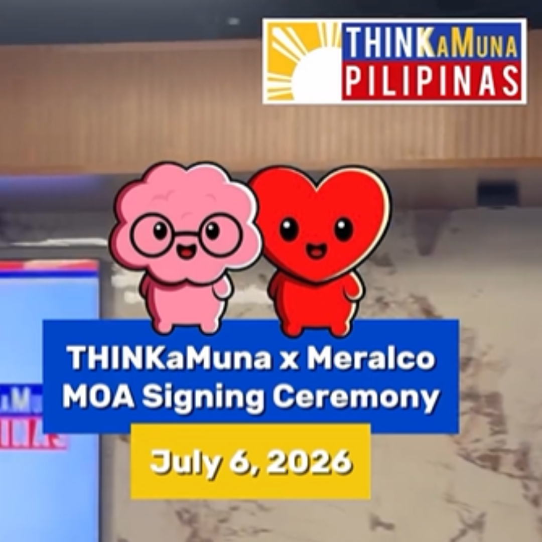 THINKAMUNA WITH MERALCO 🤝Sa pagtutulungan ng THINKaMuna at Meralco, mas palalawakin natin ang media and information literacy at awareness sa iba’t ibang mga organisasyon at komunidad.Kapatid, kaakibat natin ang THINKaMuna at Meralco tungo sa isang mas mapanuring bansa. 🇵🇭#THINKaMuna #THINKaMunaPi